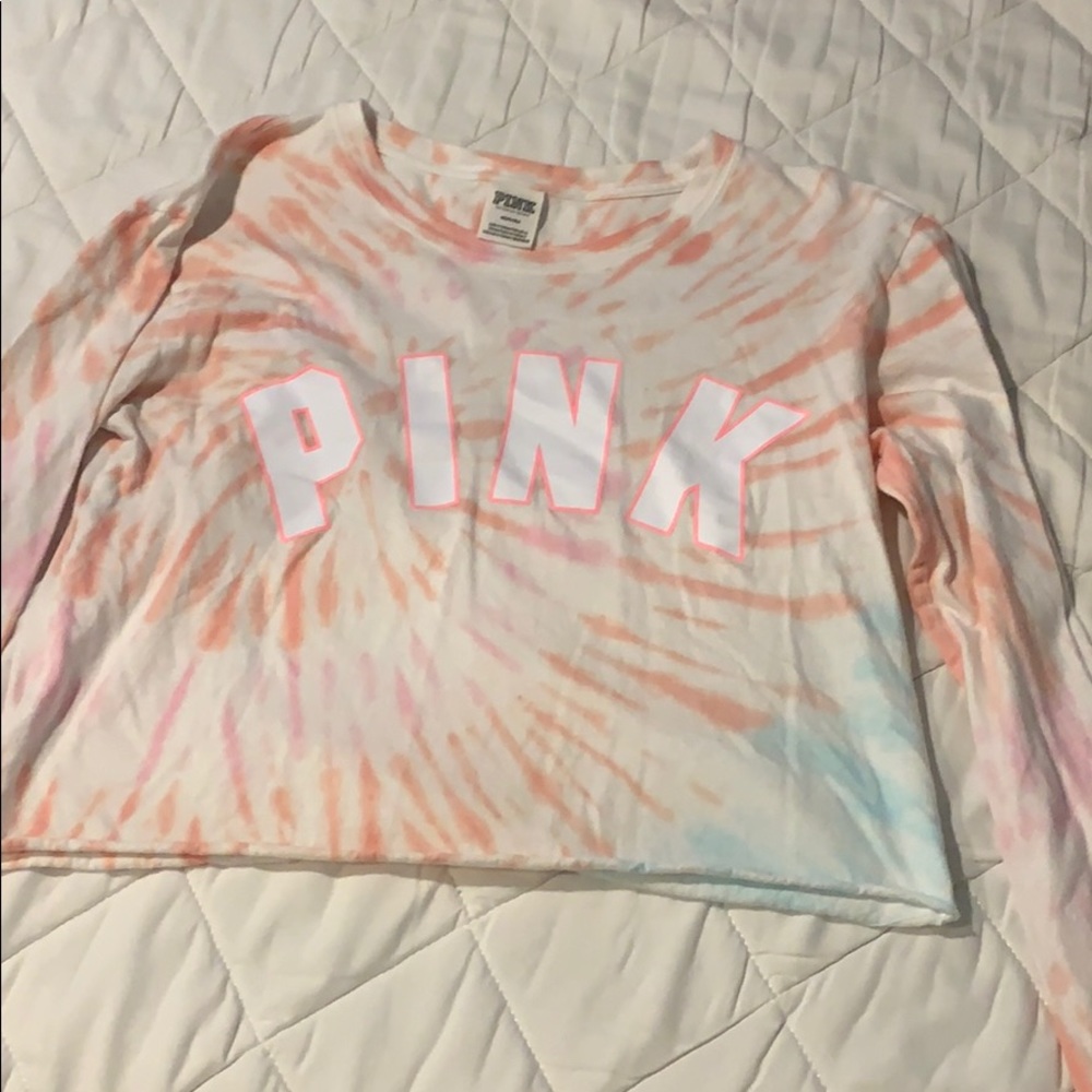 Crop top long sleeve PINK shirt